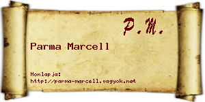 Parma Marcell névjegykártya
